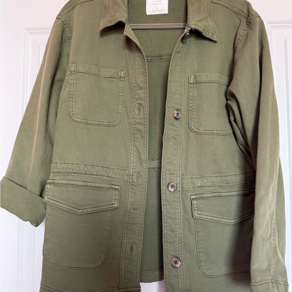 NWT Lauren Conrad Olive Green Jacket